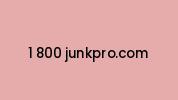 1-800-junkpro.com Coupon Codes