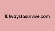 101waystosurvive.com Coupon Codes