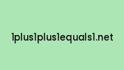 1plus1plus1equals1.net Coupon Codes