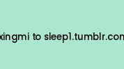 1xingmi-to-sleep1.tumblr.com Coupon Codes
