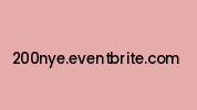 200nye.eventbrite.com Coupon Codes