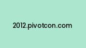 2012.pivotcon.com Coupon Codes