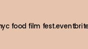 2013-nyc-food-film-fest.eventbrite.com Coupon Codes