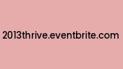 2013thrive.eventbrite.com Coupon Codes