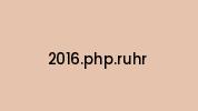 2016.php.ruhr Coupon Codes