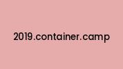 2019.container.camp Coupon Codes