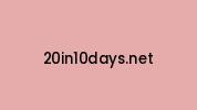 20in10days.net Coupon Codes