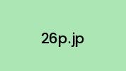 26p.jp Coupon Codes