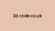 2d-code.co.uk Coupon Codes