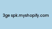 3ge-spk.myshopify.com Coupon Codes