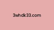 3whdk33.com Coupon Codes