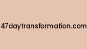 47daytransformation.com Coupon Codes