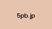5pb.jp Coupon Codes