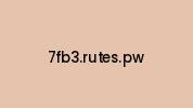7fb3.rutes.pw Coupon Codes