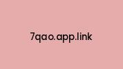 7qao.app.link Coupon Codes