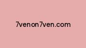 7venon7ven.com Coupon Codes