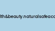 856-healthandbeauty.naturalsafeaccept.com Coupon Codes