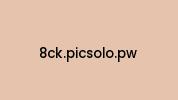 8ck.picsolo.pw Coupon Codes