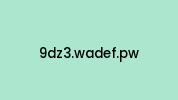 9dz3.wadef.pw Coupon Codes