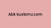 Abk-kustomz.com Coupon Codes