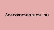 Acecomments.mu.nu Coupon Codes