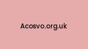 Acosvo.org.uk Coupon Codes
