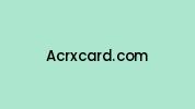 Acrxcard.com Coupon Codes