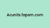 Acunits.fapsm.com Coupon Codes
