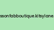 Adkissonfabboutique.kitsylane.com Coupon Codes