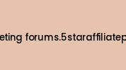 Affiliate-marketing-forums.5staraffiliateprograms.com Coupon Codes