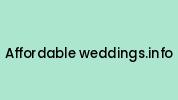 Affordable-weddings.info Coupon Codes