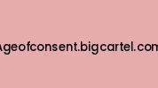 Ageofconsent.bigcartel.com Coupon Codes