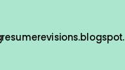 Agresumerevisions.blogspot.ca Coupon Codes