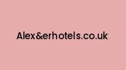Alexanderhotels.co.uk Coupon Codes