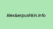 Alexanderpushkin.info Coupon Codes
