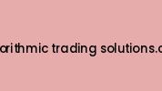 Algorithmic-trading-solutions.com Coupon Codes