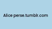 Alice-perse.tumblr.com Coupon Codes