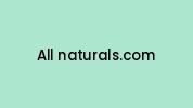 All-naturals.com Coupon Codes