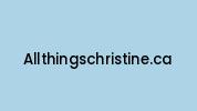 Allthingschristine.ca Coupon Codes
