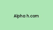 Alpha-h.com Coupon Codes