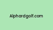 Alphardgolf.com Coupon Codes