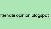 Alternate-opinion.blogspot.in Coupon Codes