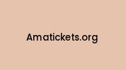 Amatickets.org Coupon Codes