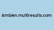 Ambien.multiresults.com Coupon Codes