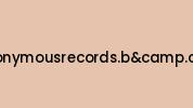 Anonymousrecords.bandcamp.com Coupon Codes