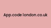 App.code-london.co.uk Coupon Codes