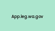 App.leg.wa.gov Coupon Codes