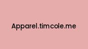 Apparel.timcole.me Coupon Codes