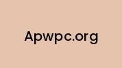 Apwpc.org Coupon Codes
