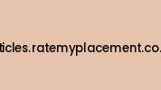 Articles.ratemyplacement.co.uk Coupon Codes